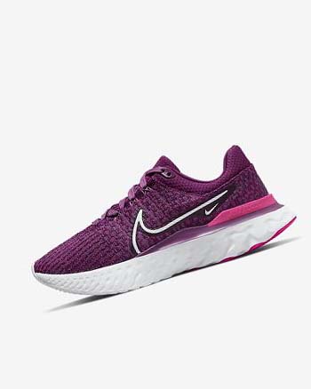 Nike React Infinity Run Flyknit 3 Vino Claro Rosas Blancos | MX 2637